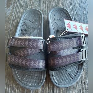 Kappa Black 222 Banda Mitel1 Slide Sandals